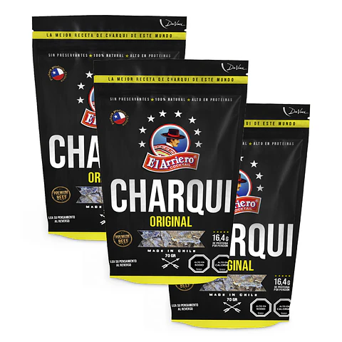 Pack Charqui Premium original de equino 70g