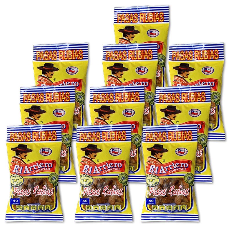 Pasas rubias 40gr c/u 1