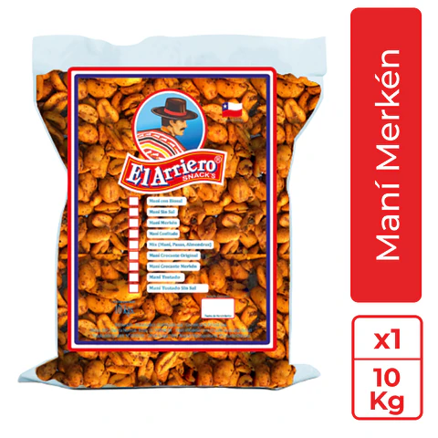 10 kilos de Maní Merkén El Arriero