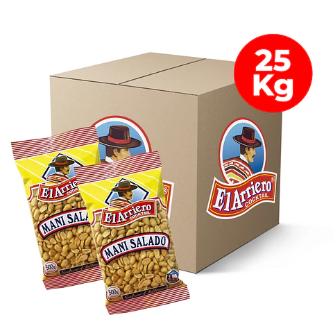 Caja 25 kilos de Maní Salado