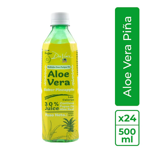 Caja de Aloe vera Piña de 500ml El Arriero