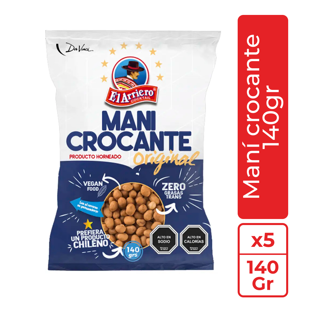 Maní crocante 140gr El Arriero 1