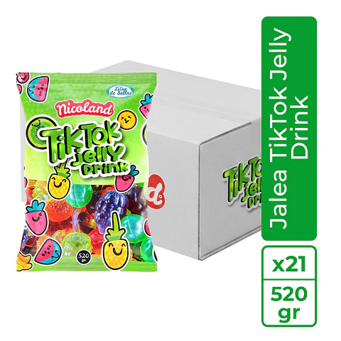 Caja 21 bolsas de jaleas Jelly Drink