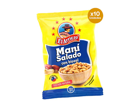 Promo Maní salado 150gr 20% Dcto.