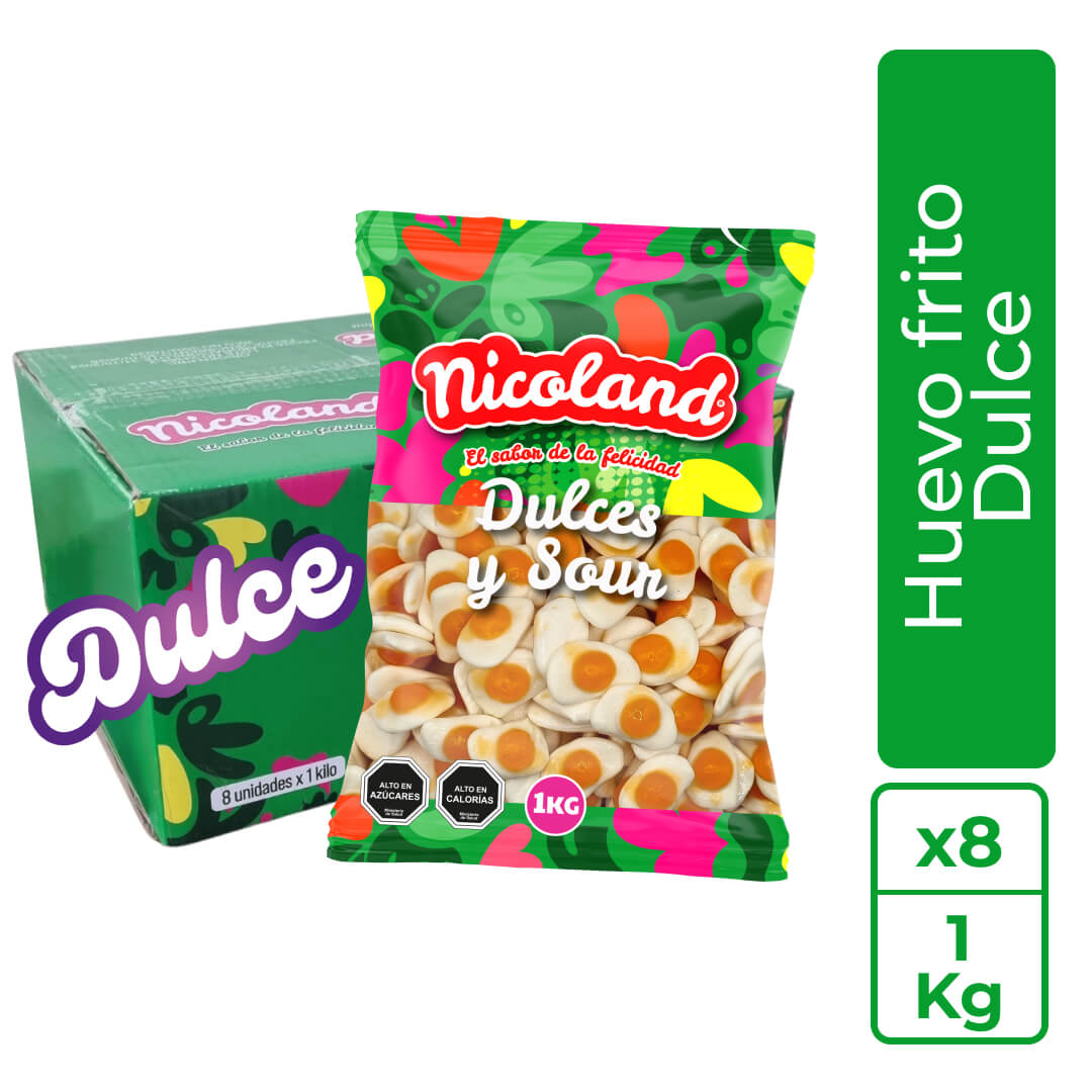Caja gomita Huevo Frito 1 kg 1