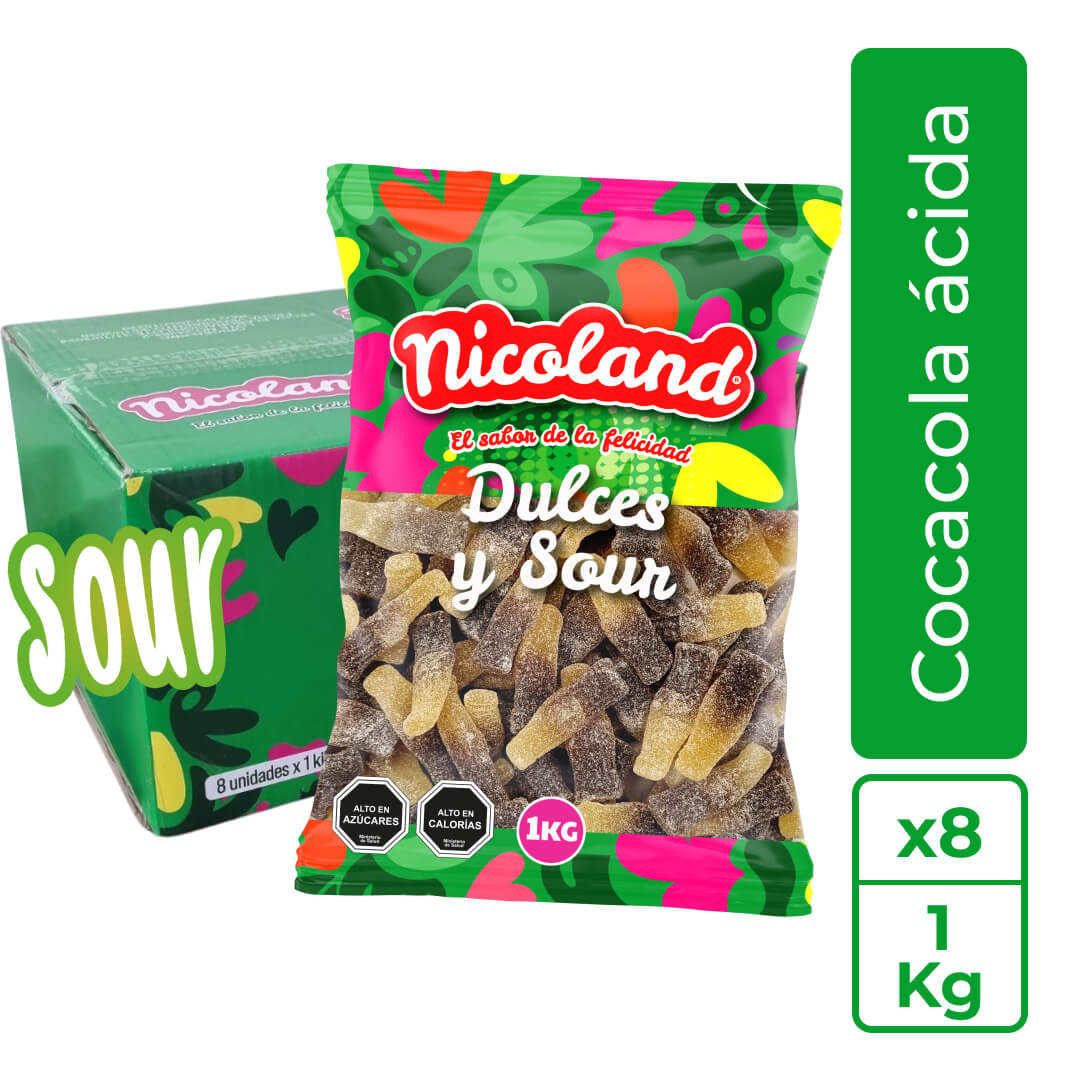 Caja Gomita Coca Cola 1 kg 1