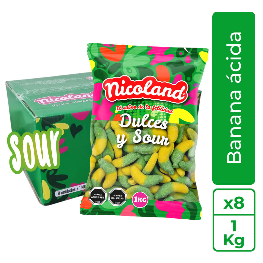 Caja gomita Banana Bicolor 1