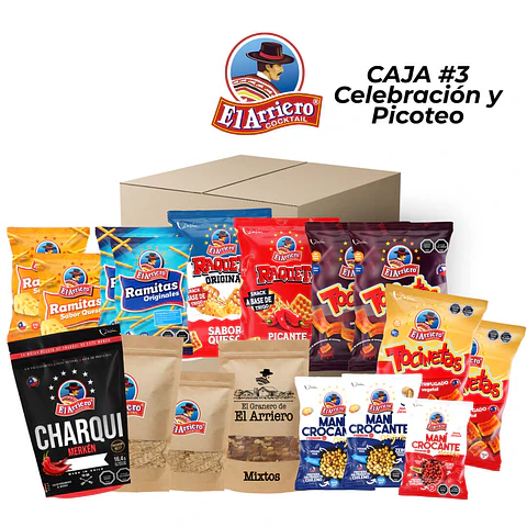 Caja para Celebración y Picoteo (Pack 3)