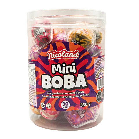 Caja Mini Boba - Gomitas 4d