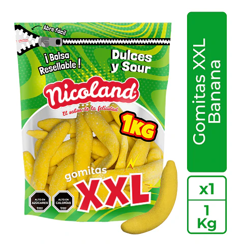 Nuevas Gomitas XXL de plátano 
