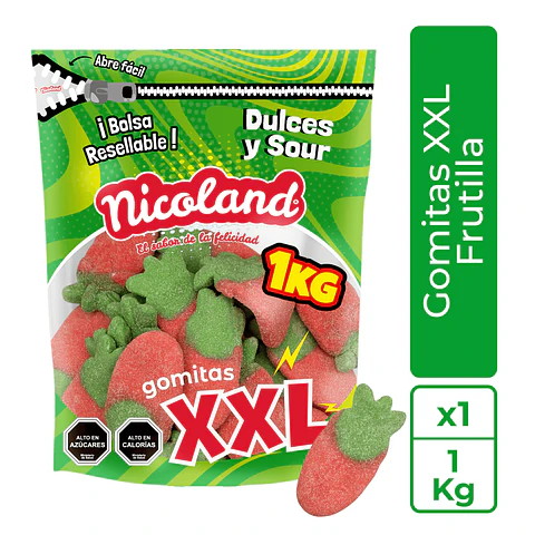 Nuevas Gomitas XXL Frutillas