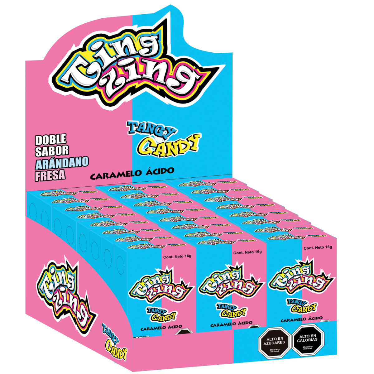 Ting Zing Caramelo ácido Arándano Fresa  2