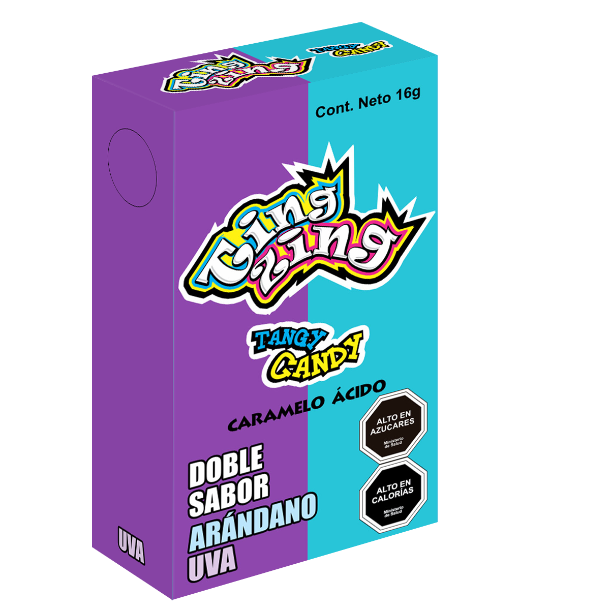 Ting Zing Caramelo ácido Arándano Uva 2