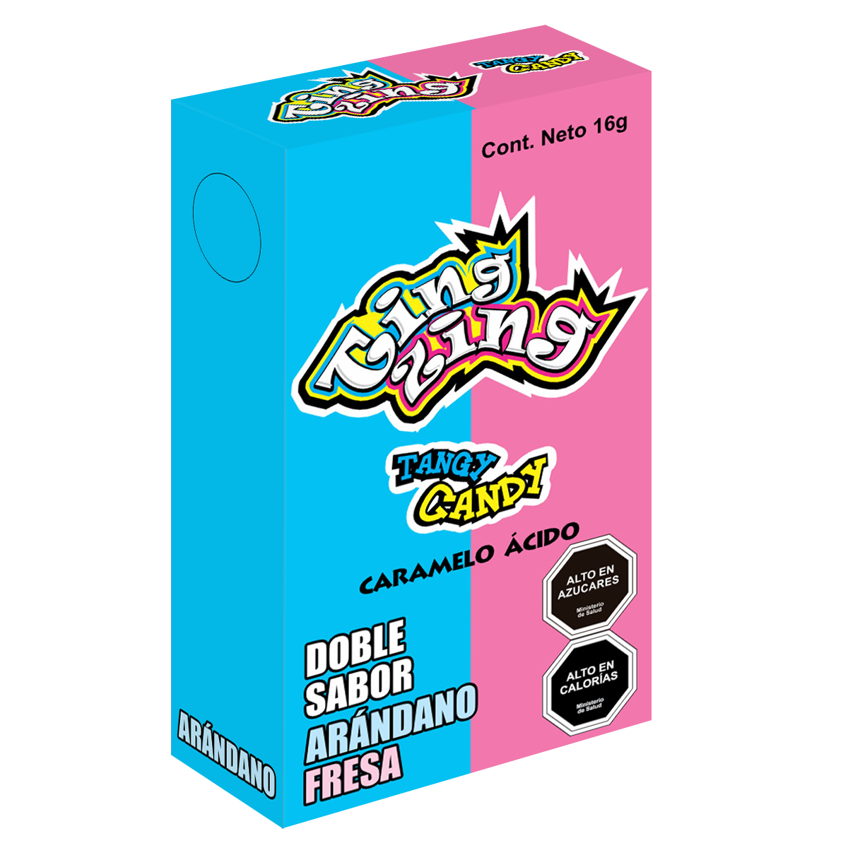 Ting Zing Caramelo ácido Arándano Fresa  3