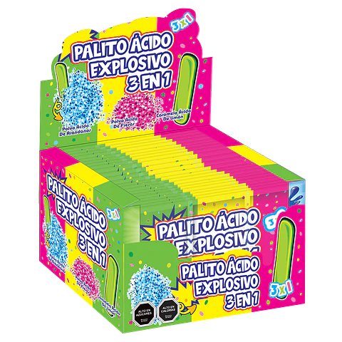 Palito ácido explosivo 3 en 1