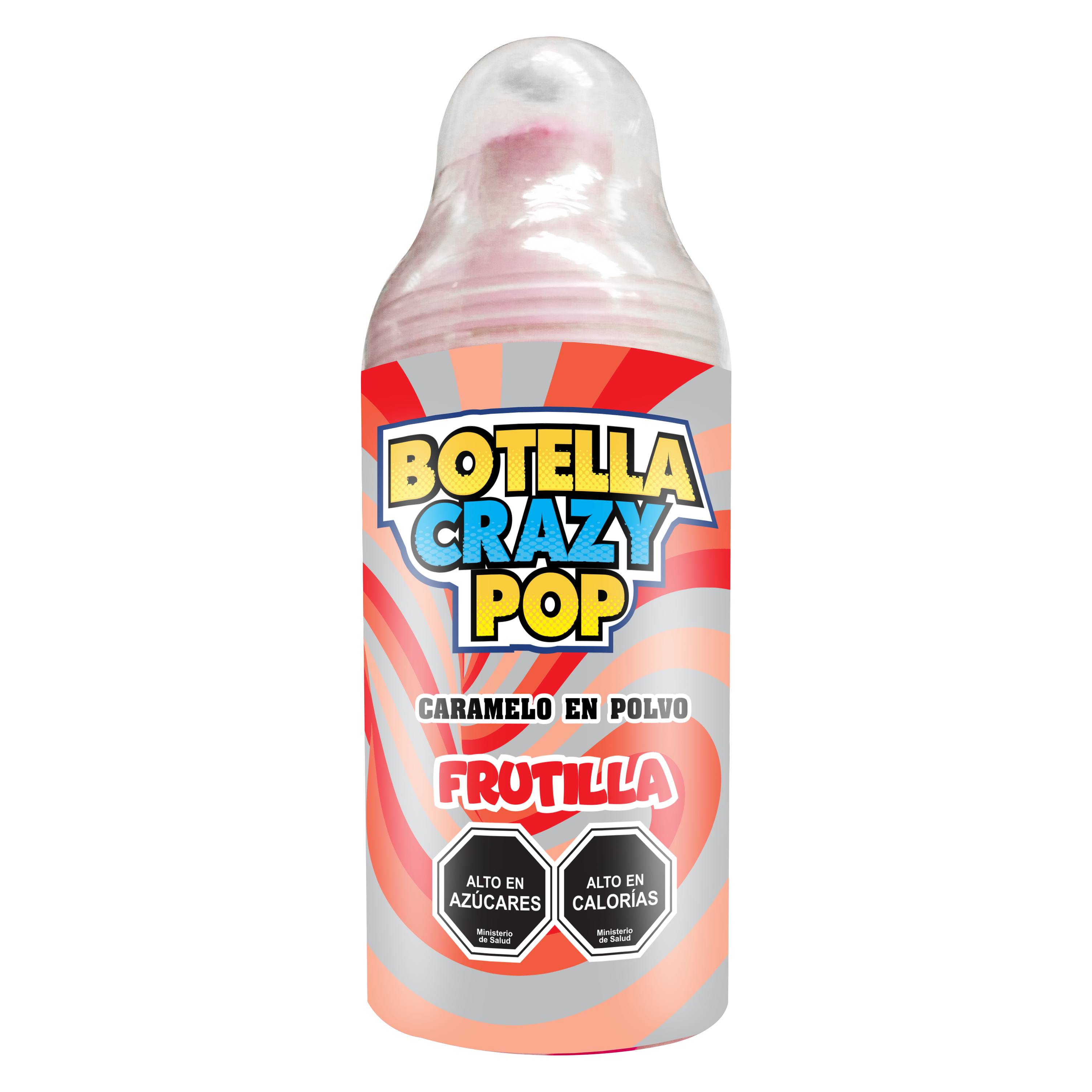 Botella Crazy Pop Caramelo en polvo 4