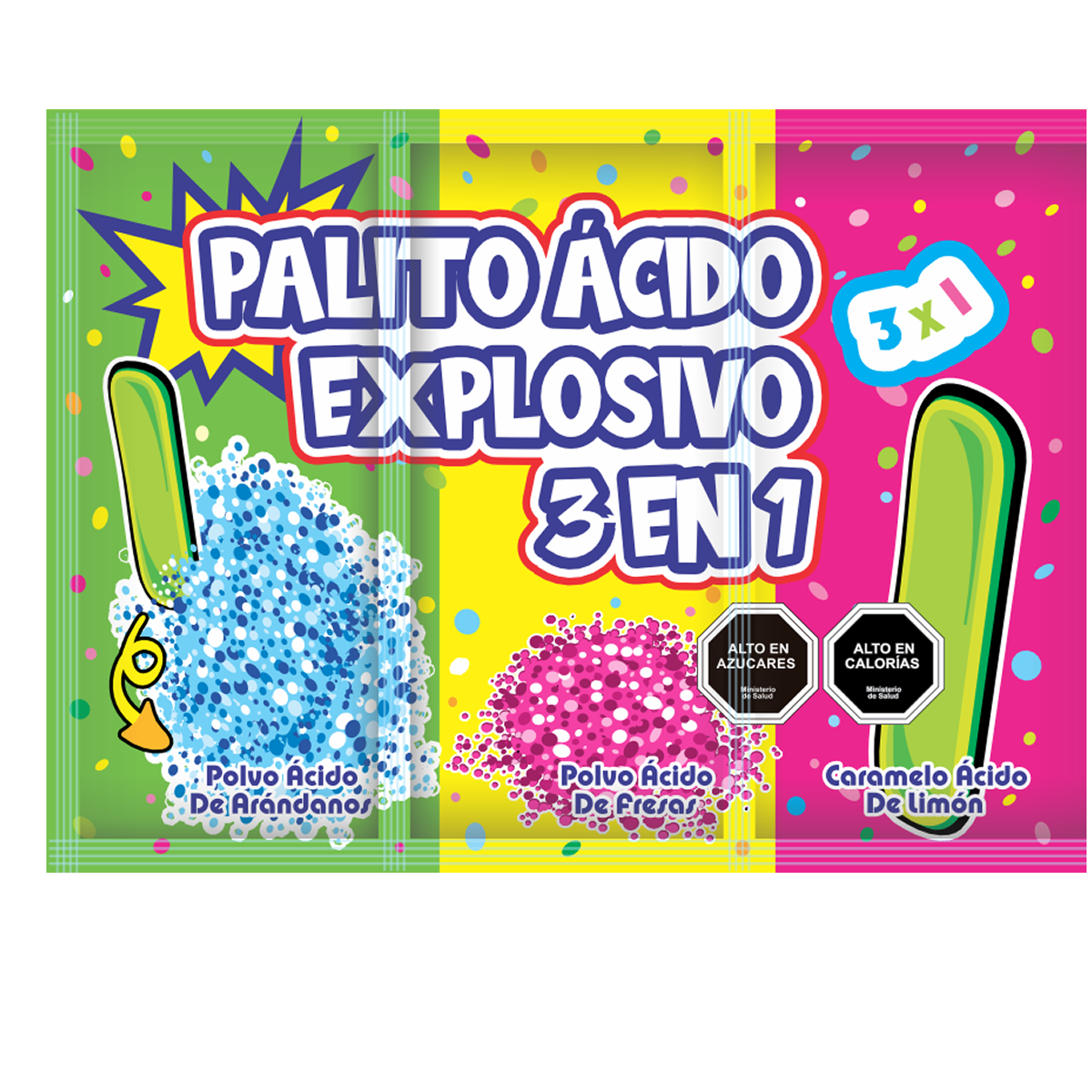 Palito ácido explosivo 3 en 1 3