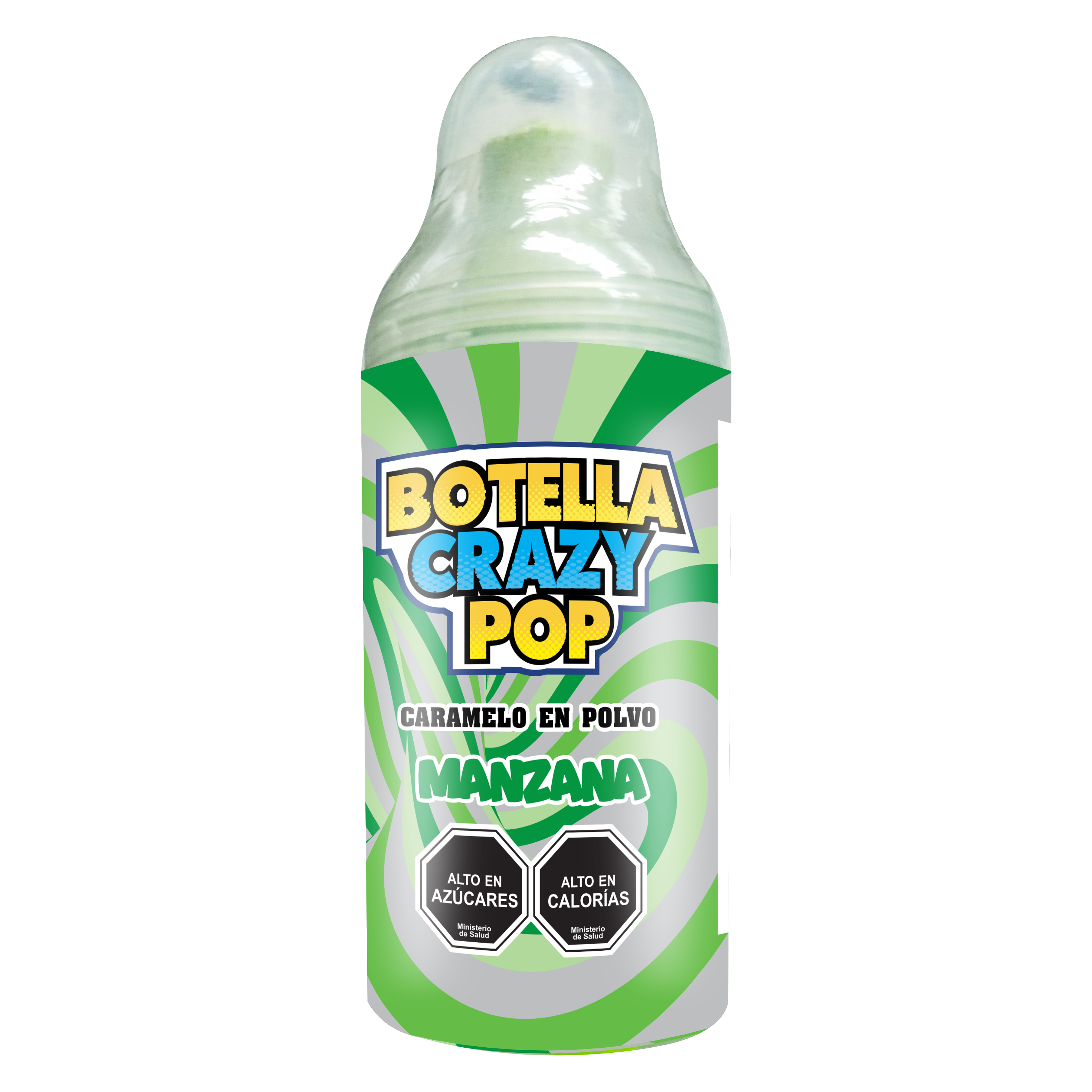 Botella Crazy Pop Caramelo en polvo 5