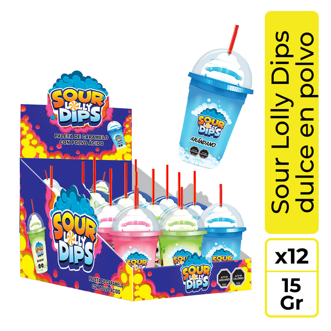 Sour Lolly Dips dulce en polvo 1