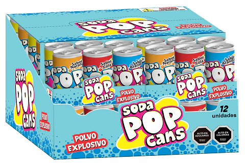 Soda Pop Cans Display