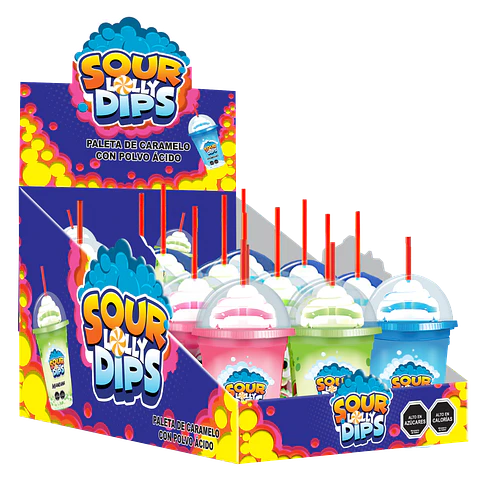 Sour Lolly Dips dulce en polvo