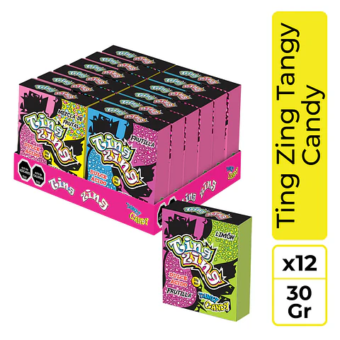 Ting Zing Tangy Candy Dulce ácido