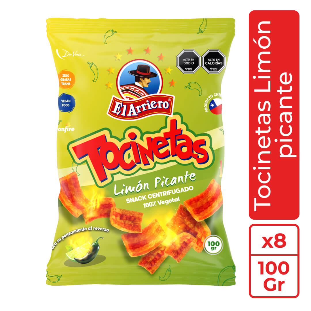 Tocineta Limón Picante 100gr El Arriero  1