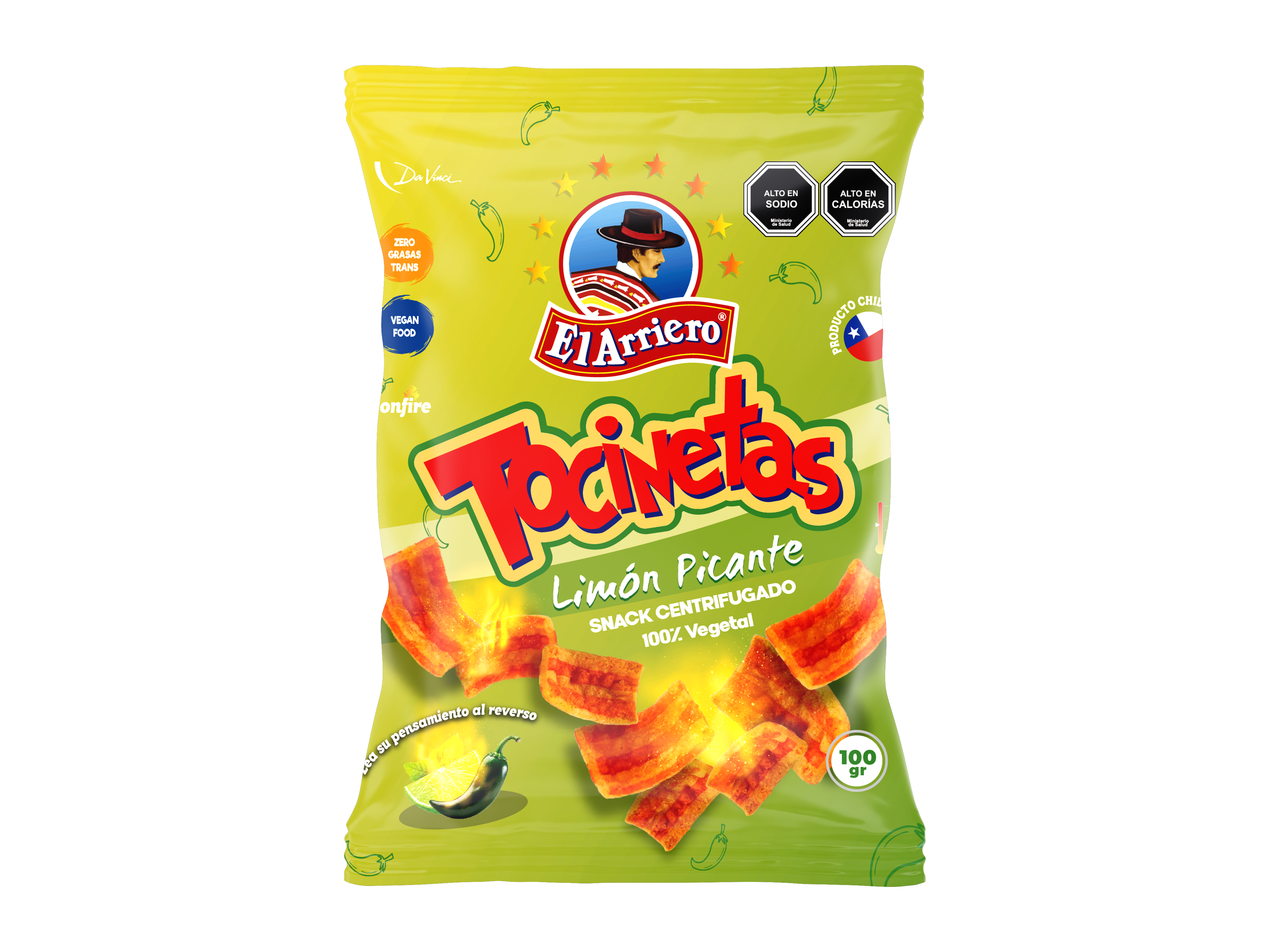 Tocineta Limón Picante 100gr El Arriero  3