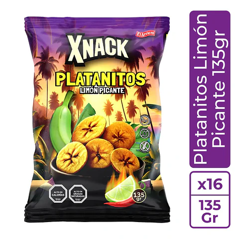 Platanitos Limón Picante 135gr