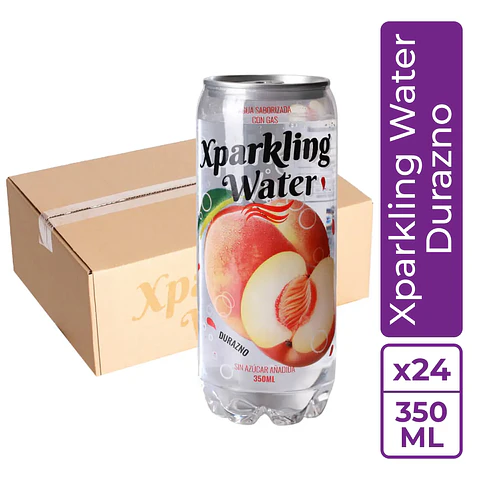 Xparkling Water Durazno 350ml