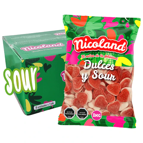 Gomita Corazón Ácido 1 kg