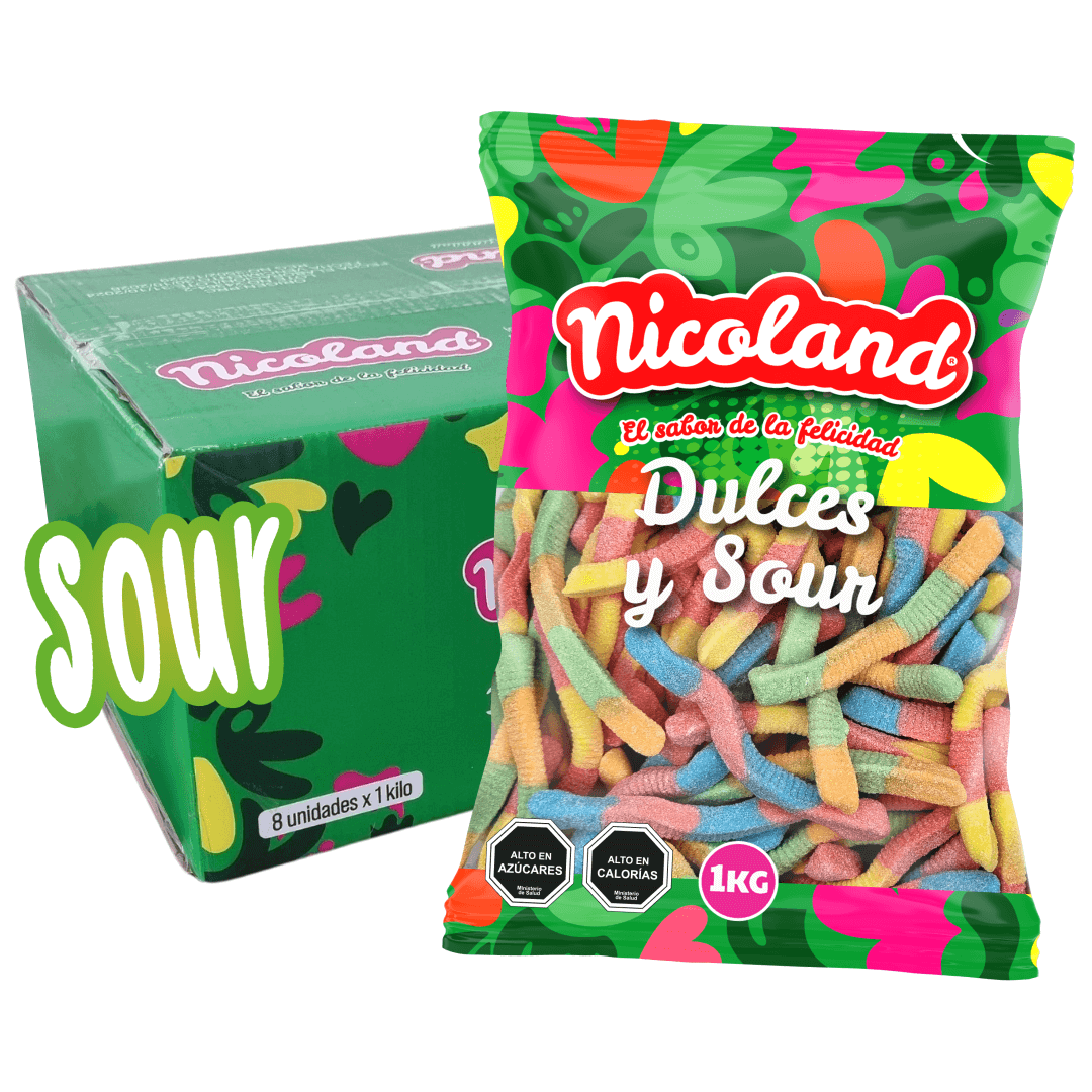 Gomita Gusano Ácido XL 1 kg 2