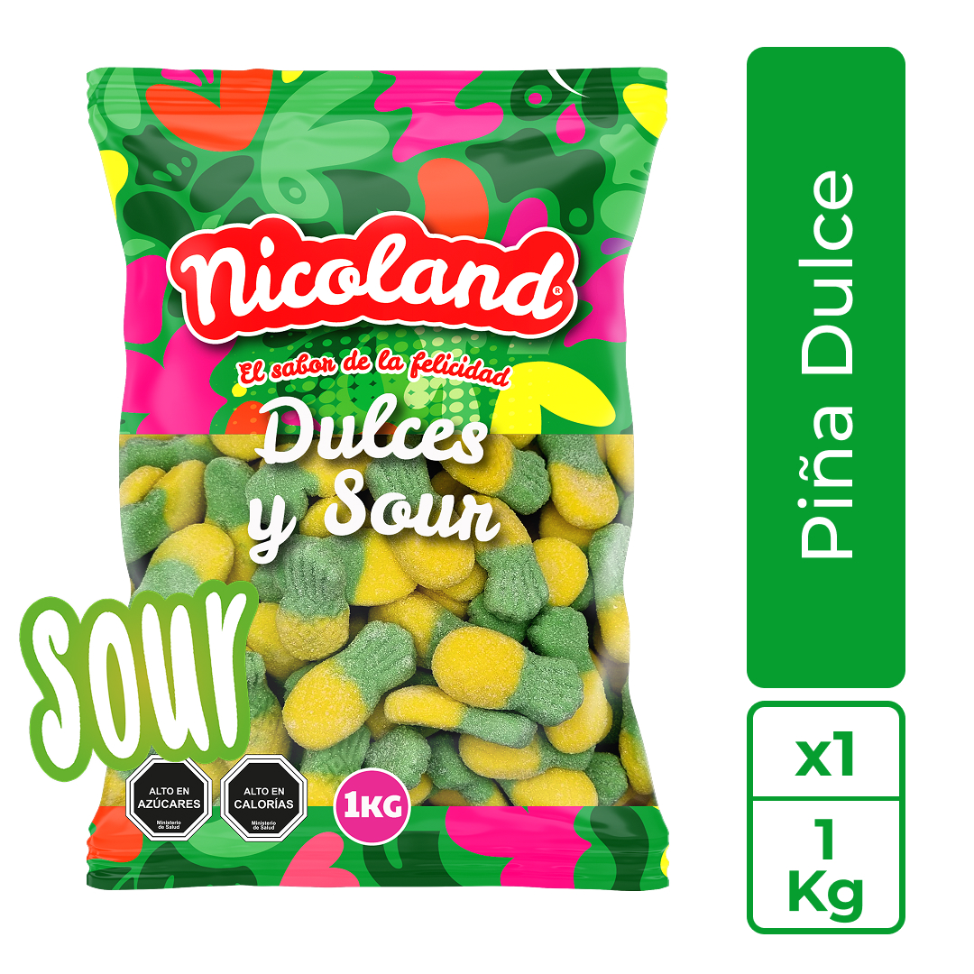 Gomita Piña Ácida 1 kg 1