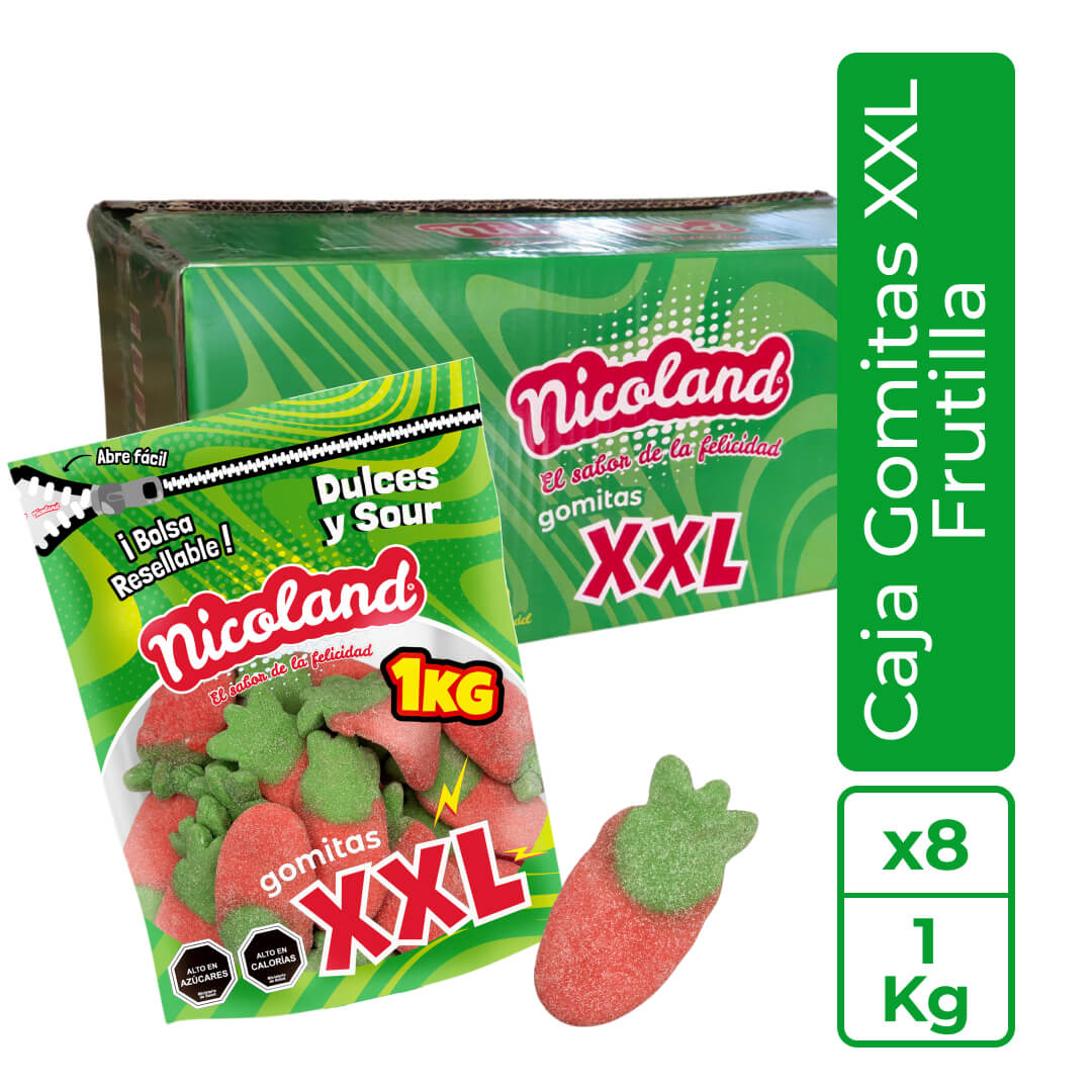 Gomitas XXL Frutilla - Caja 8 unidades 1