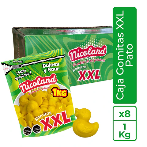 Gomitas XXL Patito - Caja 8 unidades