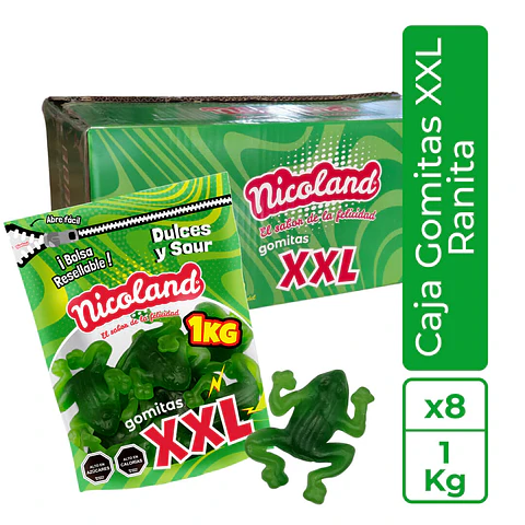 Gomitas XXL Ranita - Caja 8 unidades