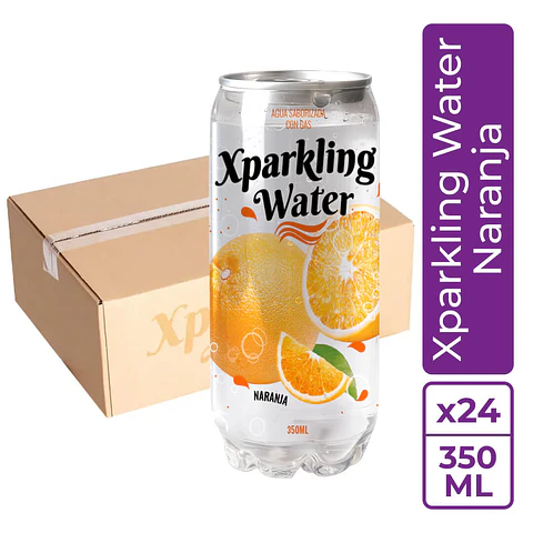 Xparkling Water Naranja 350ml