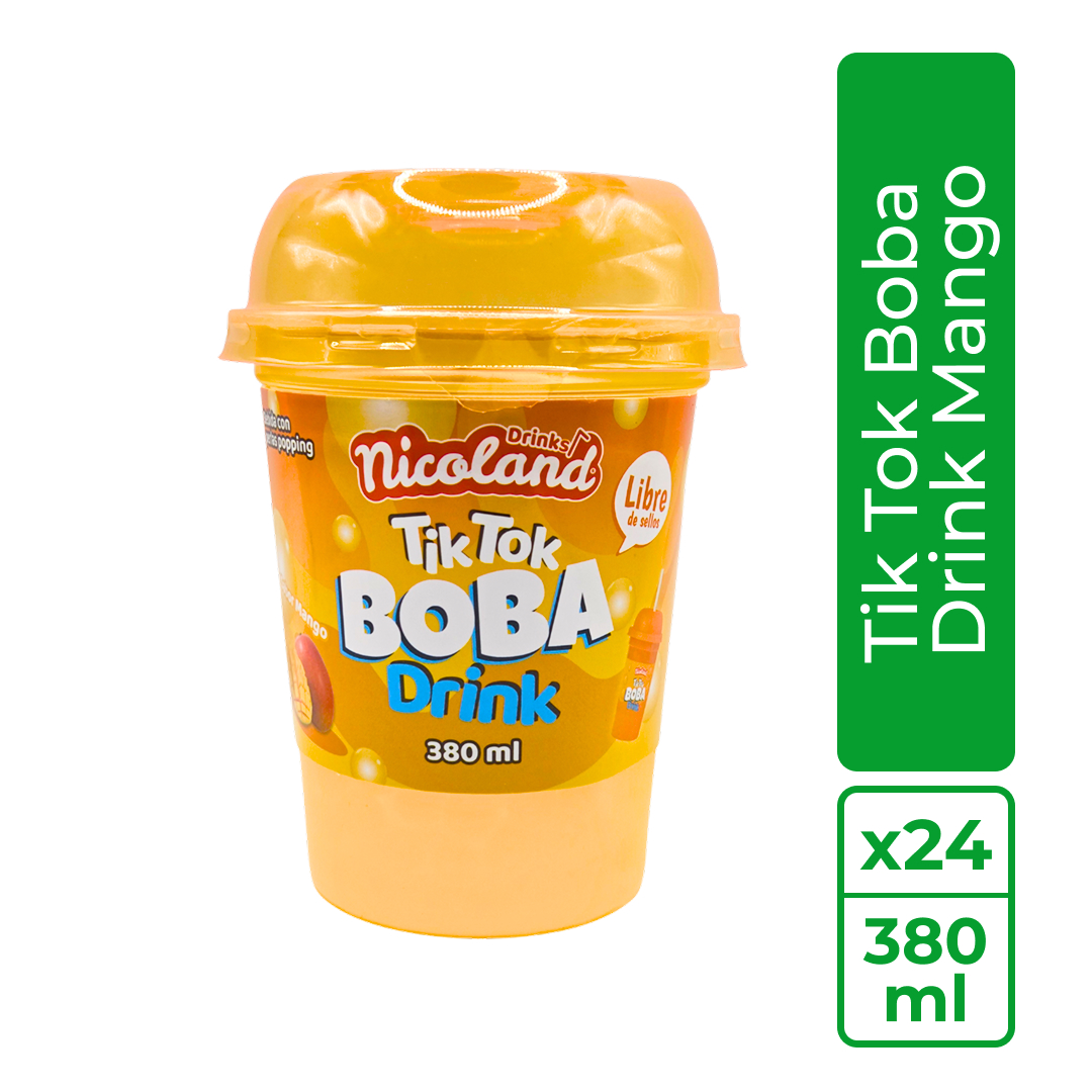 Nicoland Boba Drink Mango 1