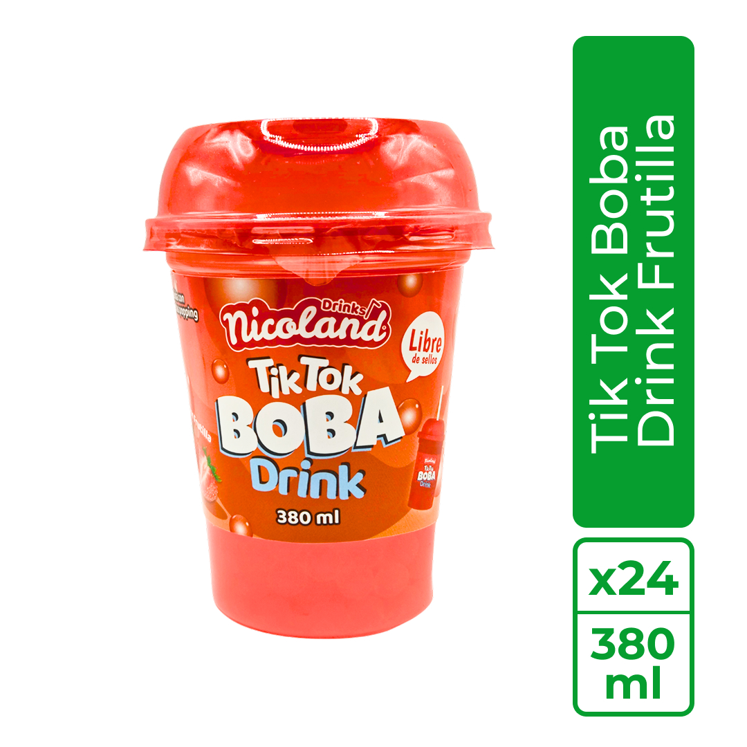 Nicoland Boba Drink Frutilla 1