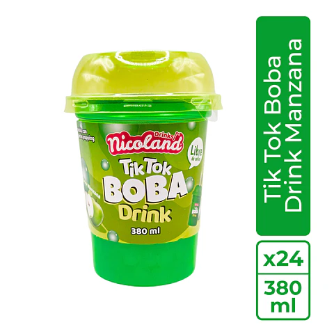 Nicoland Boba Drink Manzana