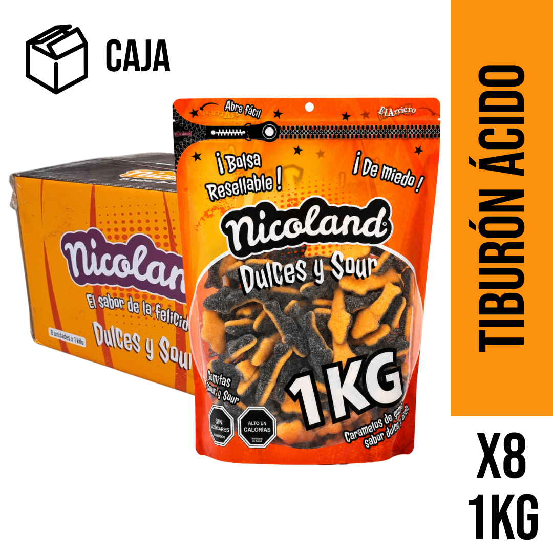 Caja tiburón halloween 8 Bolsas de 1 KG 1