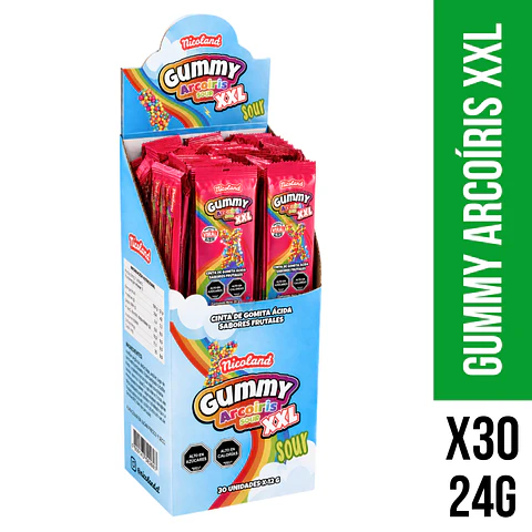 Gummy Arcoiris Sour XXL