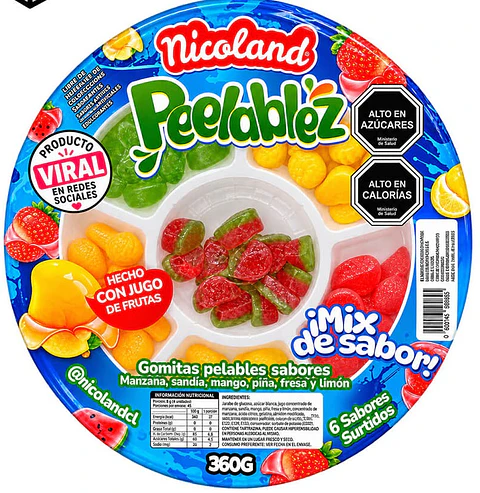 Plato Mix Gomitas Peelablez