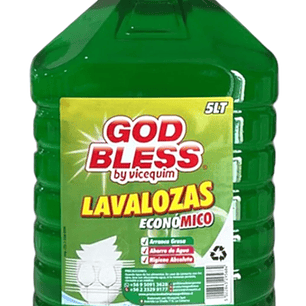 LAVALOZAS ECONÓMICO (VERDE), 5 LITROS