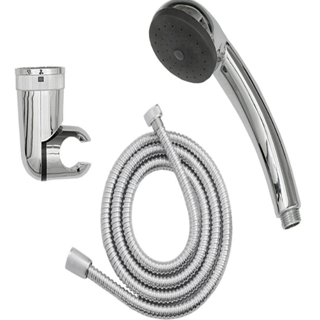 Set ducha teléfono cromado flexible 1.50 mts. 1