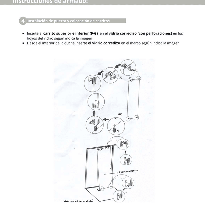 MAMPARA DUCHA RECTA 120-140 X 190  7