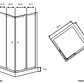 MAMPARA DUCHA ESQUINA 80x80x195 DISCRETO - Miniatura 3