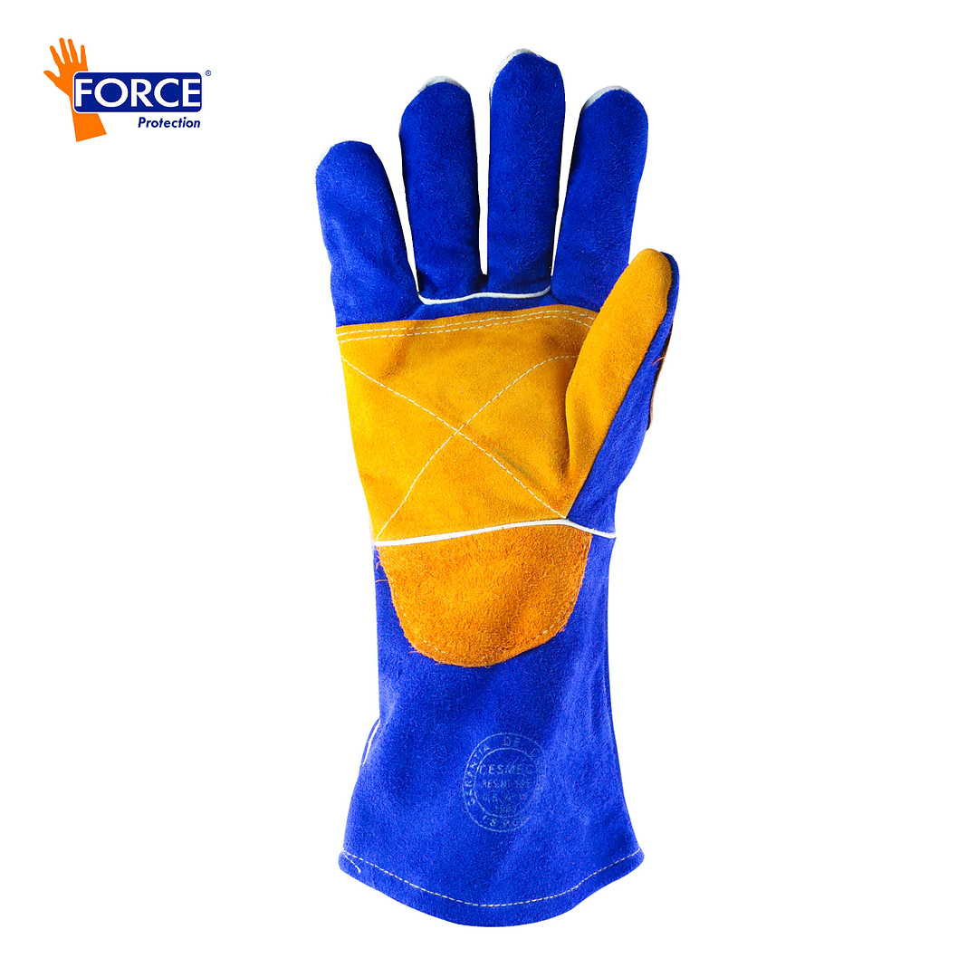 GUANTE SOLDADOR AZUL HILO KEVLAR L-350 2