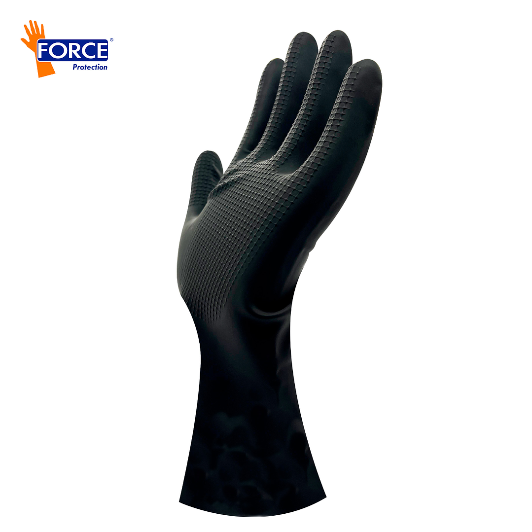 GUANTE LATEX ALBAÑIL, COLOR NEGRO, TALLA 9 2