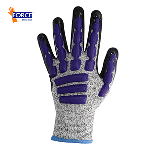 GUANTE MULTIPROTEC IMPACT L-9100, RESISTENTE AL CORTE (CUT 5), PALMA NITRILO